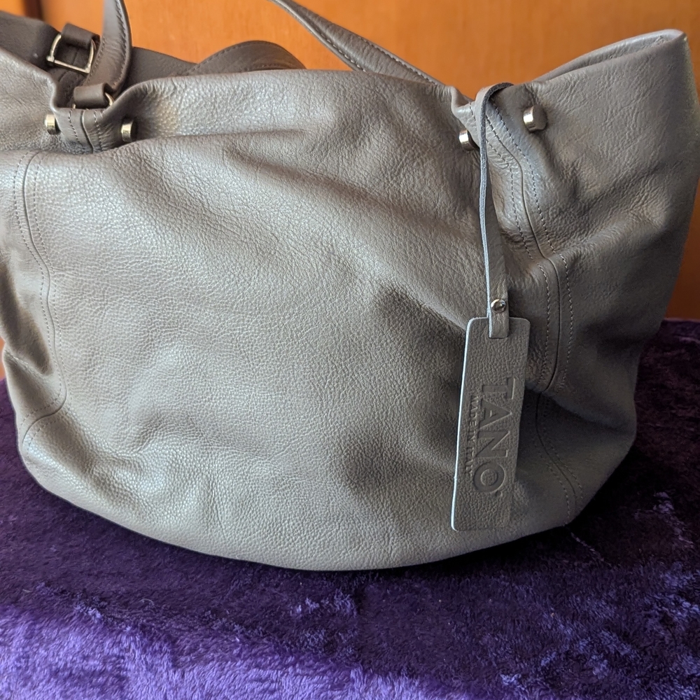 Tano Gray Leather Women's Bag